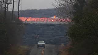 Kilaueas Fissure 8 Eruption  Lava Flow in Leilani Estates [upl. by Eimme]