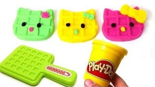 DibusYmas Hello Kitty Play Doh artcraft amp stop motion unboxing surprise eggs [upl. by Reinhardt]