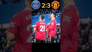 Prime Ronaldo 🥶 Man United 🆚 PSG 23 match highlights shorts football youtube ronaldo messi [upl. by Noella45]