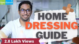 How to do Dressing of Wound at Home  after Surgery Hindi  Dr Vishal Tomar  Open Consult [upl. by Inoek11]