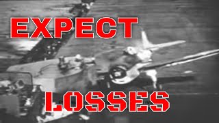 quotEXPECT LOSSESquot WWII NAVY AIRCRAFT CRASH LANDINGS AIRCRAFT CARRIER FLIGHT DECK Silent Film 89544 [upl. by Arriec51]