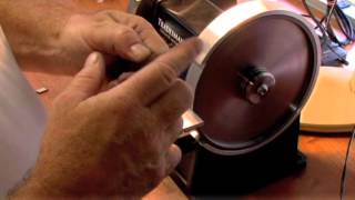 Sharpening a Lathe Bit with a Tradesman DC Bench Grinder [upl. by Kcirrej]