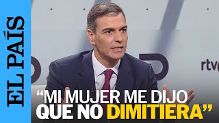 PEDRO SÁNCHEZ  Las claves de la entrevista de Sánchez en TVE después de no dimitir  EL PAÍS [upl. by Leunamme]