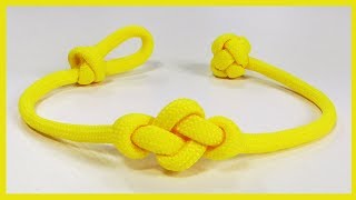 How To Make An Eternity Knot Friendship Paracord Bracelet Single Strand Loop And Knot [upl. by Lezlie342]