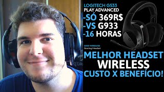 REVIEW LOGITECH G533 O MELHOR HEADSET WIRELESS CUSTO X BENEFÍCIO  71 DTS  TESTE DE MICROFONE [upl. by Naicad]