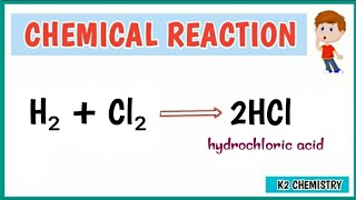 h2  cl2  hcl ll h2  cl2 reaction ll h2  cl2 → 2hcl reaction type ll [upl. by Ahsatam]