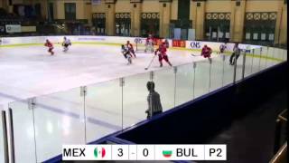 IIHF World Champs South Africa MEXICO vsBULGARIA [upl. by Gudren283]