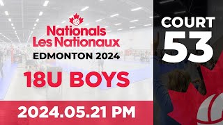 2024 Volleyball Canada Nationals 🏐 Edmonton 18U Boys  Day 2 PM Wave  Court 53 20240521 [upl. by Nigen]