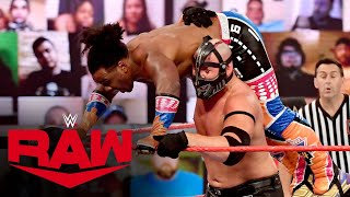 Xavier Woods vs TBAR Raw Jan 11 2021 [upl. by Nosidam]