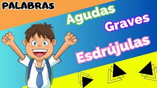 Palabras agudas graves y esdrújulas video educativo para niños [upl. by Wj459]