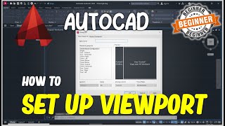 AutoCAD How To Set Up Viewport [upl. by Flemings]