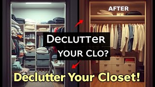 Declutter Your Closet Like a Pro Easy Steps for a Total Makeover [upl. by Eimile342]