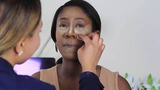 colourful makeup tutorial for black womendark skin THE BEAUTICIANCHIC [upl. by Einnos]