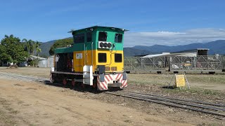 A Sugar Cane Locomotive at Gordonvale Queensland [upl. by Selbbep]