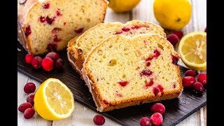 Lemon Cranberry Bread [upl. by Annalee]