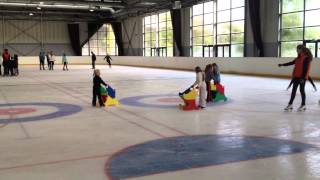 1ier cours de patinage Léa  210913  LOUP GLACE [upl. by Ecirtaeb]