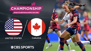 United States vs Canada Extended Highlights  CONCACAF W Championship  CBS Sports Attacking Third [upl. by Etana]