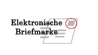 Die Elektronische Briefmarke Tutorial Internetmarke [upl. by Assilim729]