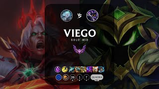 Viego Mid vs Veigar  EUW Master Patch 144 [upl. by Alekehs514]