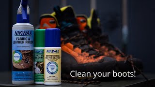 HOW TO CLEAN YOUR HIKING BOOTS  NikWax [upl. by Regan783]