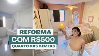 REFORMA de quarto infantil com R500  Faça você mesmo [upl. by Dnaltiak531]