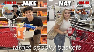 WE SURPRISED EACH OTHER WITH SPOOKY BASKETS  100 Budget [upl. by Mattheus696]