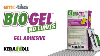 Kerakoll Biogel No Limits Gel Adhesive  EMC Tiles [upl. by Dranrev]