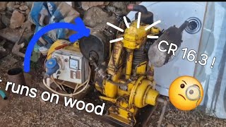 hatz diesel engine conversion to run on wood 🪵DIYGasifier BiomassEnergy OffGridLiving [upl. by Einaeg]