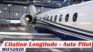 MSFS2020  Tutorial  Cessna Citation Longitude  Autopilot AP [upl. by Isnam]