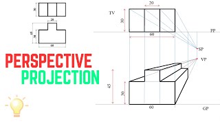 Perspective drawing  Old Question [upl. by Analed]