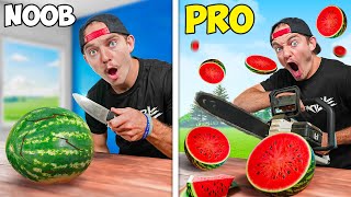 Noob vs Pro How To Cut Fruits [upl. by Ainezey]