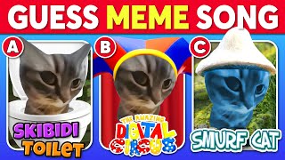 Guess The Meme SONG🎤 Chipi Chipi Chapa Chapa Cat The Amazing Digital Circus Smurf Cat Skibidi [upl. by Clauddetta451]