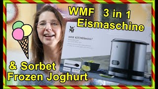 WMF Eismaschine 3in1 EIS Frozen Joghurt Sorbet SoFie Haushalt UnPerfekt [upl. by Cocke]