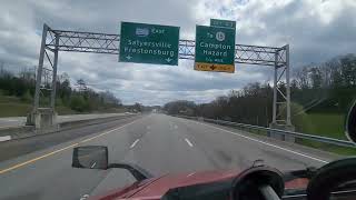 April 4 2024 Trucking Part 3 On Our Way To Abingdon Virginia Going Through Woods Hazard Kentucky [upl. by Acyre158]