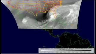 Milton Hurricane Time series animation 09 Oct 2024 [upl. by Tunk441]