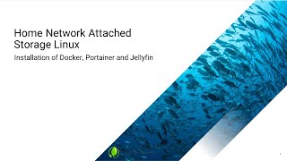 Home NAS Linux installation of Docker Portainer and Jellyfin [upl. by Harman]