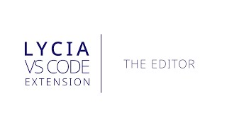 Editor  Lycia Visual Studio Code Extension  Querix [upl. by Fillbert]