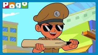 Little Singham  Official Song – Police Ki Vardi Sher Ka Dum  Kids Cartoon DiscoveryKidsIndia [upl. by Sillad]