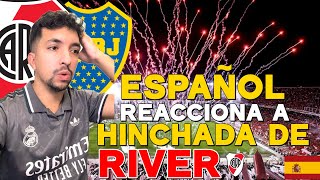 🔴⚪️ESPAÑOL REACCIONA a HINCHADA de RIVER PLATE  REACCION [upl. by Ahsahtan]