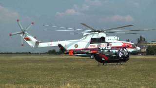 Mil Mi26 landing amp engine shutdown at Budaörs airfield Worlds largest helicopter [upl. by Aennil360]