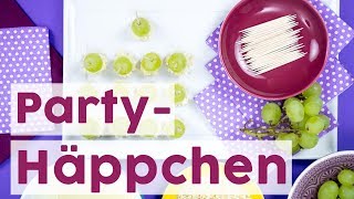 Das perfekte süße PartyHäppchen SchokoTrauben Spieße mit Nüssen [upl. by Bishop]