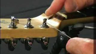 How To Restring Guitars With A StringThrough Body [upl. by Shana]