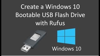 How Create a Windows 10 Bootable USB Flash Drive [upl. by Llenoil]