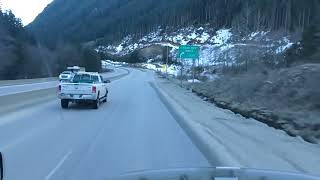 Driving down British Columbia Hwy 5 Coquihalla 8 grade hill [upl. by Enyamrahc]