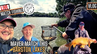 MAVER MATCH THIS QUALIFIER BARSTON LAKES  LIVE MATCH FISHING  BAGUPTV JULY 2023 [upl. by Asseram]