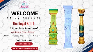 Elevate your space with Fiber Pillars designs by The Royal Kraft  Fiber Manufacturing Unit [upl. by Rayham]