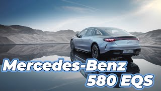 New Mercedes Benz 580 The EQS the first electric vehicle in the luxury class Footage [upl. by Namaan]