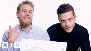 Rami Malek amp Charlie Hunnam Answer the Webs Most Searched Questions  WIRED [upl. by Flss]