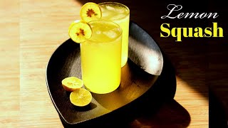 Lemon Squash Homemade  LemonSquash Recipe at Home without Preservatives Lemonade Syrup Recipe [upl. by Ettenauq]