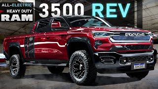 AllElectric RAM 3500 REV  FIRST EVER Electric Heavy Duty Comes from RAM Trucks [upl. by Krantz]